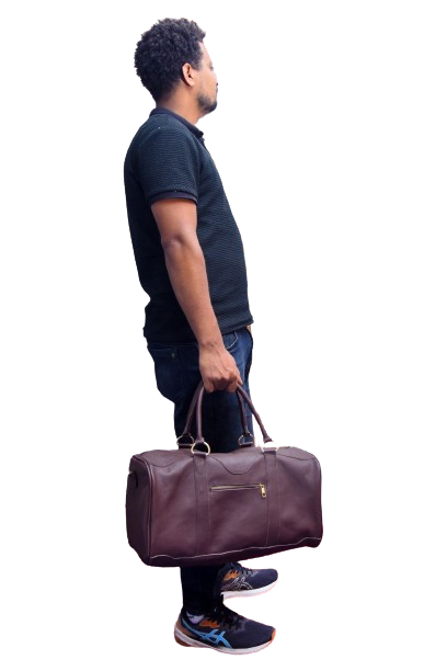 a man with bag