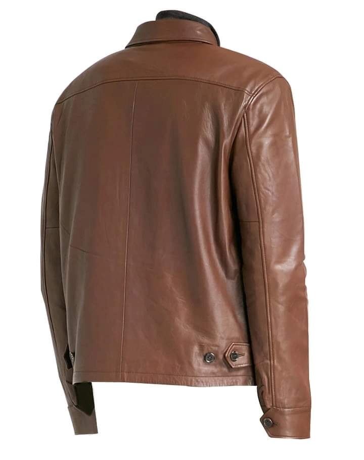 States Unique leather Jacket For Men - Image 3